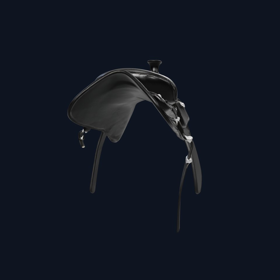Elegant Black Saddle Model Pack